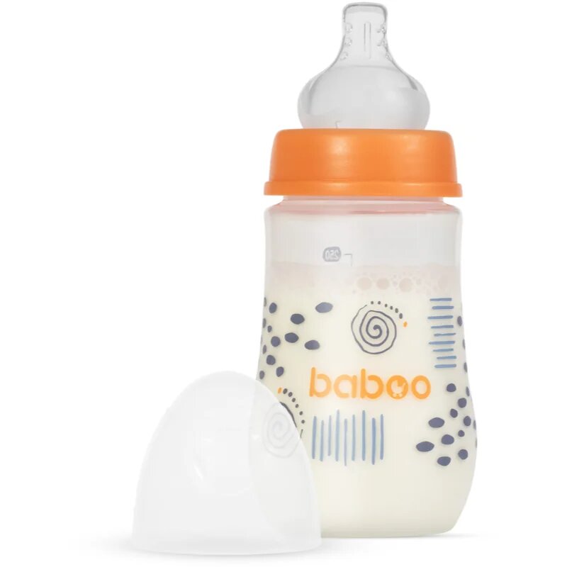 Baboo Anti-colic Feeding Bottle antikólikás cumisüveg Blue Haze 3 m+ 1 db