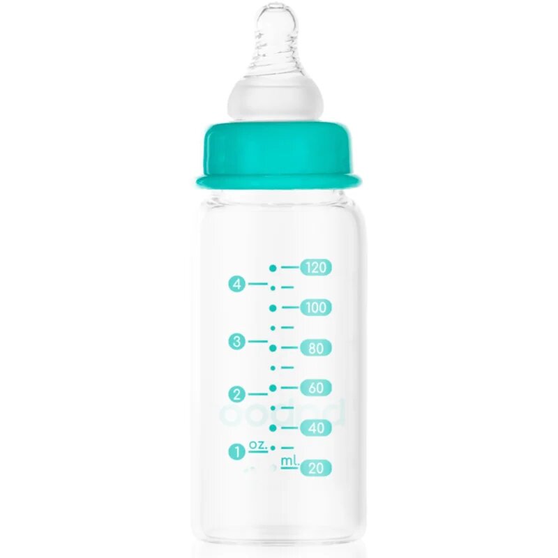 Baboo Anti-Colic Glass Bottle antikólikás üvegből készült cumisüveg 0m+ 120 ml