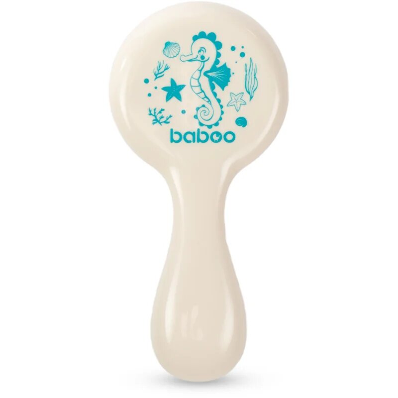 Baboo Baby Hair Brush and Comb Set szett hajra gyermekeknek születéstől kezdődően Beige 2 db