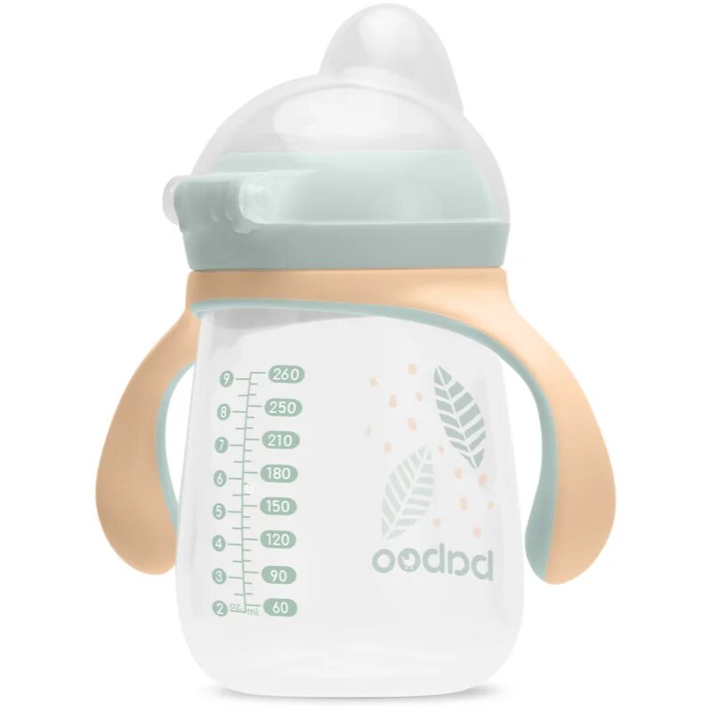 Baboo Cup with Silicone Spout bögre fogantyúval Peachy Keen 6m+ 1 db