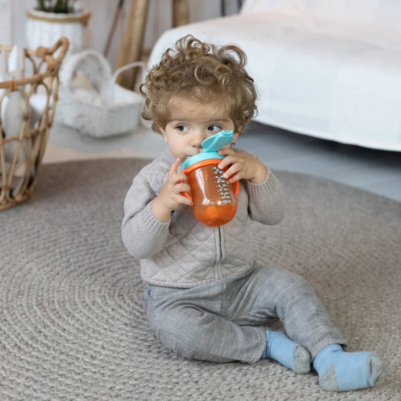 Baboo Cup with Silicone Straw and Gravity Ball bögre szívószállal Sea Life 9m+ 1 db