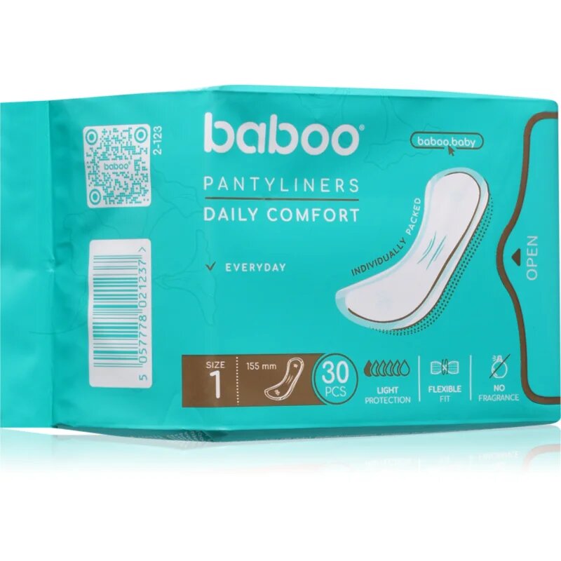 Baboo Daily Pantyliners tisztasági betétek 30 db