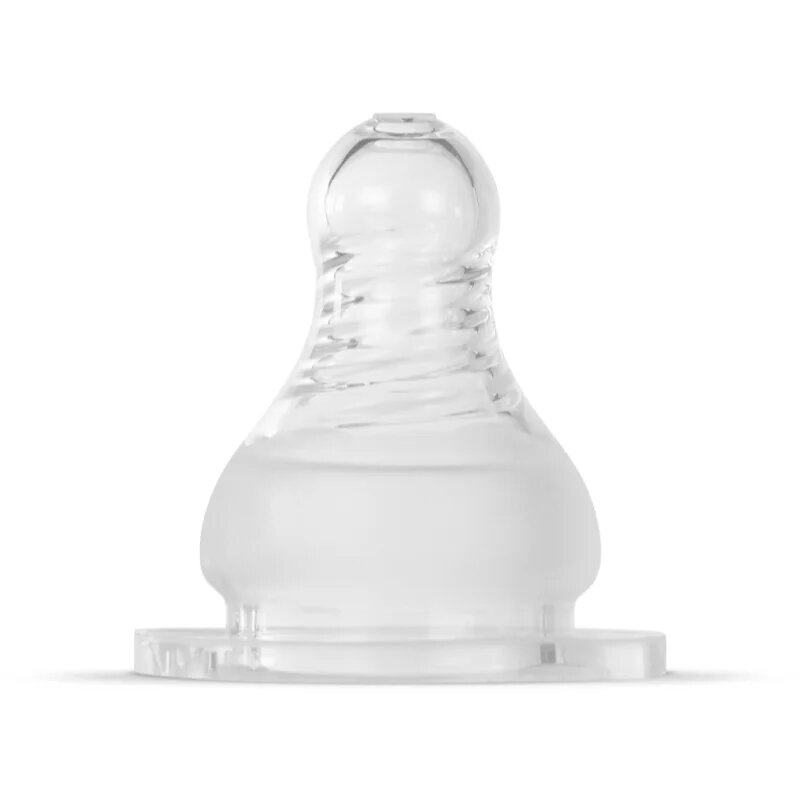 Baboo Liquid Silicone Teat Fast Flow etetőcumi Narrow Neck 6m+ 2 db