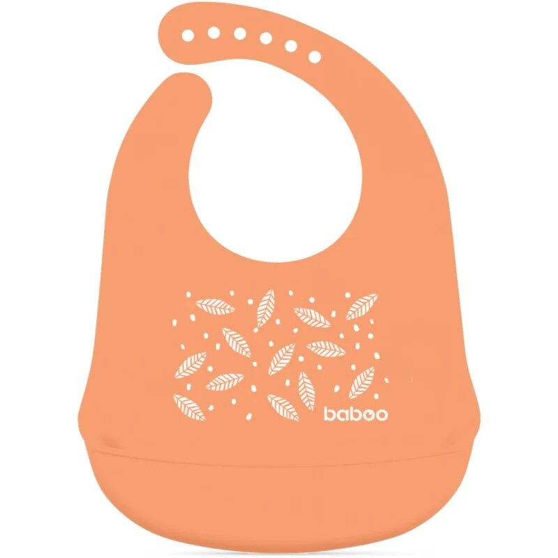 Baboo Silicone Bib előke Peachy Keen 4m+ 1 db