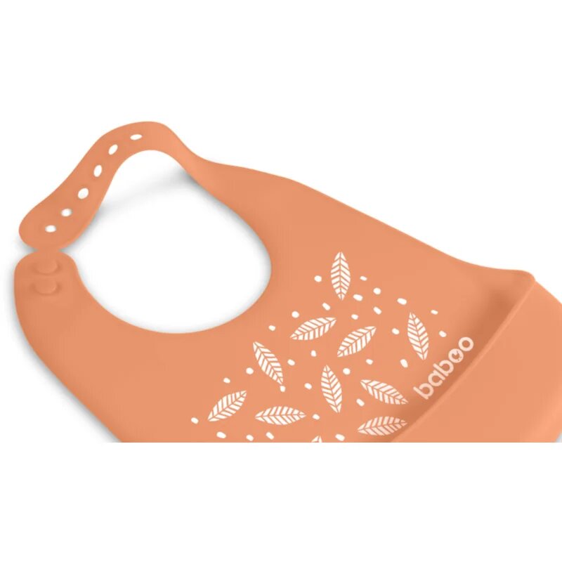 Baboo Silicone Bib előke Peachy Keen 4m+ 1 db