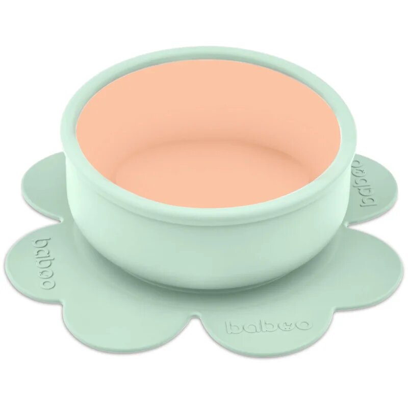 Baboo Silicone Bowl szilikon tálka tapadókoronggal Peachy Keen 6m+ 1 db