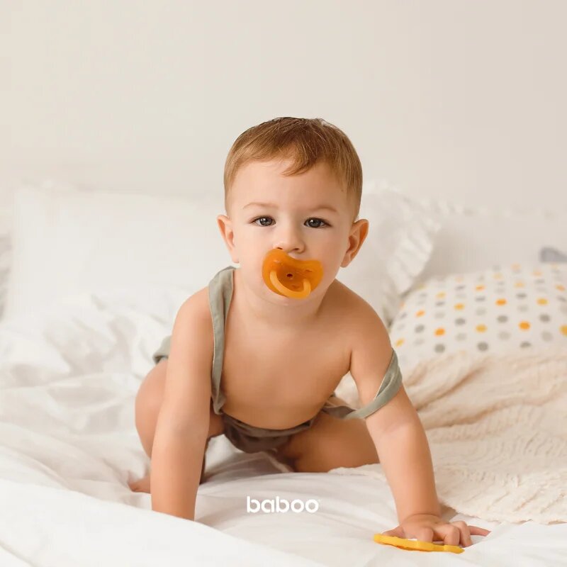 Baboo Soothers Round Latex cumi 6m+ 1 db