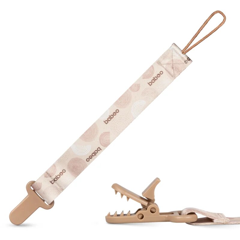 Baboo Textile Soother Holder cumitartó csipesz Au Naturale 1 db