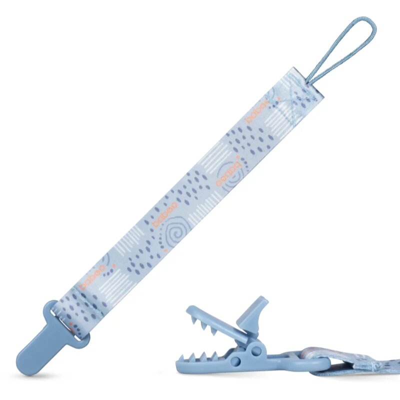 Baboo Textile Soother Holder cumitartó csipesz Blue Haze 1 db