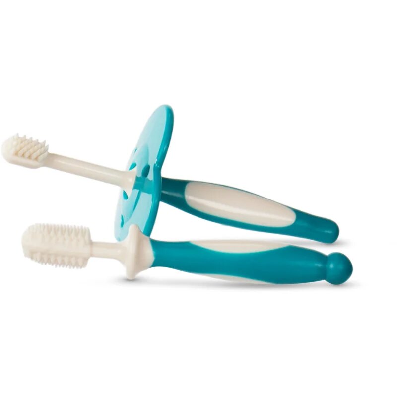 Baboo Toothbrush Set fogápoló készlet újszülötteknek 6-12 m 2 db