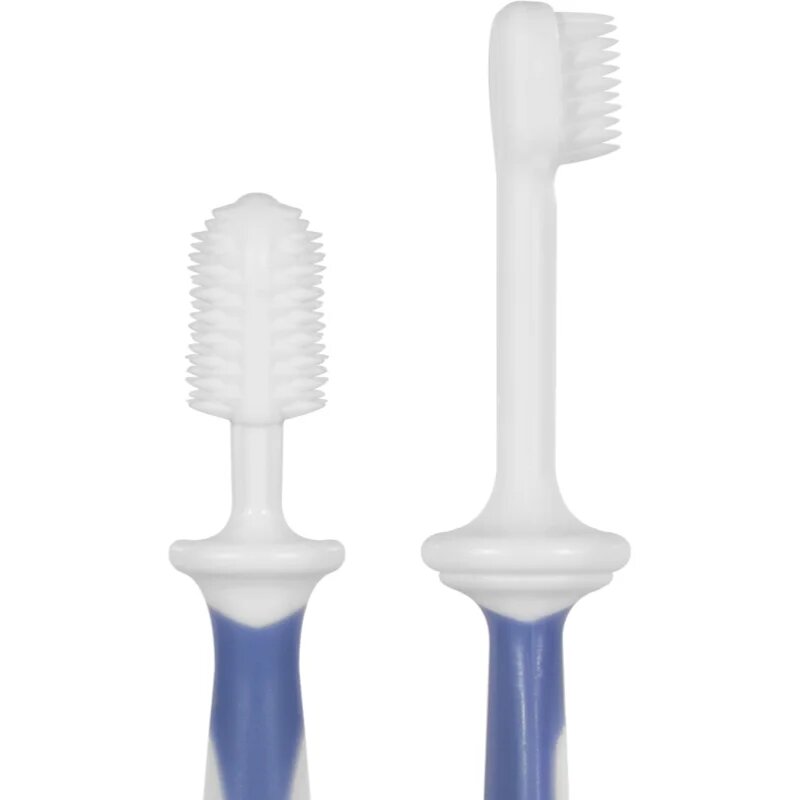 Baboo Toothbrush Set fogápoló készlet újszülötteknek Blue Haze 6m+ 3 db