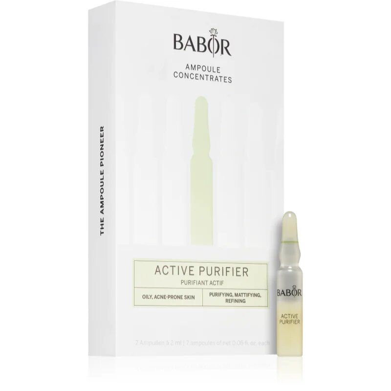 BABOR Ampoule Concentrates Active Purifier koncentrált szérum zsíros és problémás bőrre 7x2 ml
