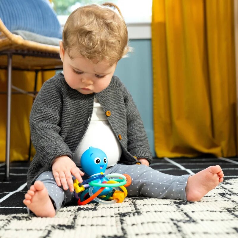 Baby Einstein Opus's Shake & Soothe Teether Toy & Rattle rágóka csörgővel 0 m+ 1 db