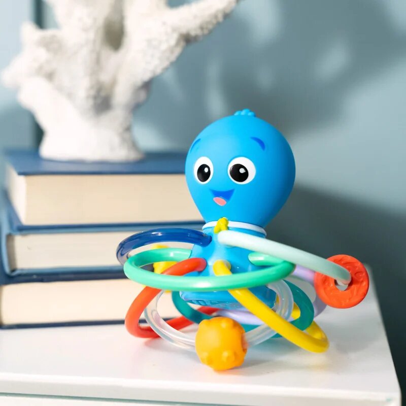 Baby Einstein Opus's Shake & Soothe Teether Toy & Rattle rágóka csörgővel 0 m+ 1 db