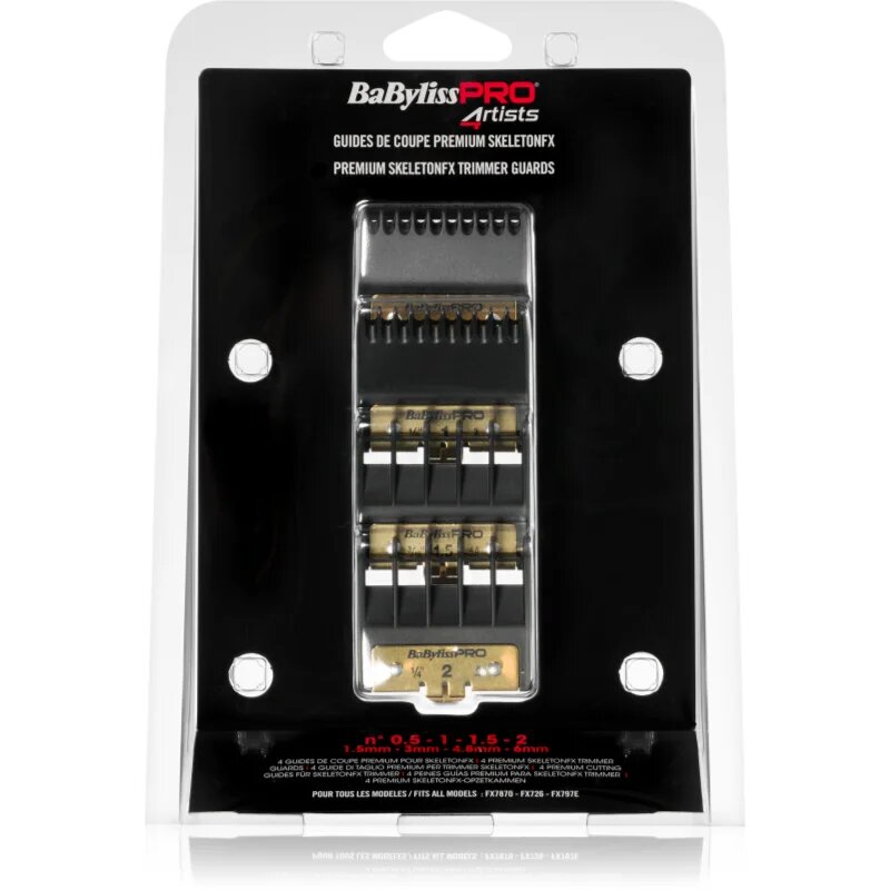 BaByliss PRO Blades Skeleton FX tartalék kefék 15mm 3mm 48mm 6mm 4 db