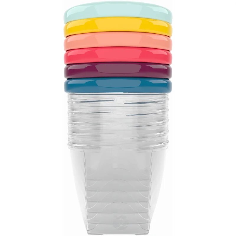 Babymoov Bowls Multicolor tálka kupakkal 6x250 ml