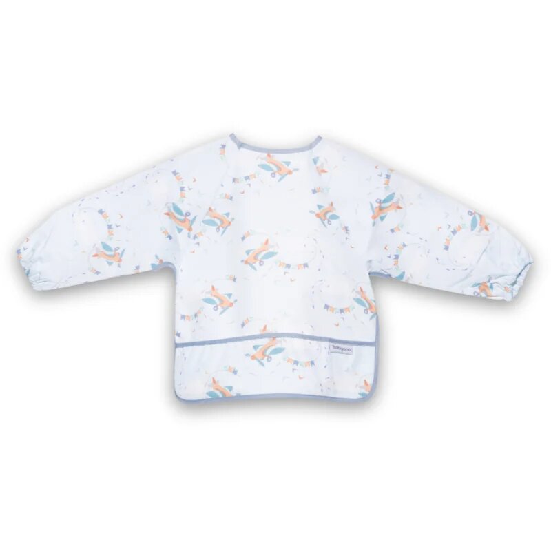BabyOno Plane 6m-2y előke hosszú ujjal 74x36 cm 1 db