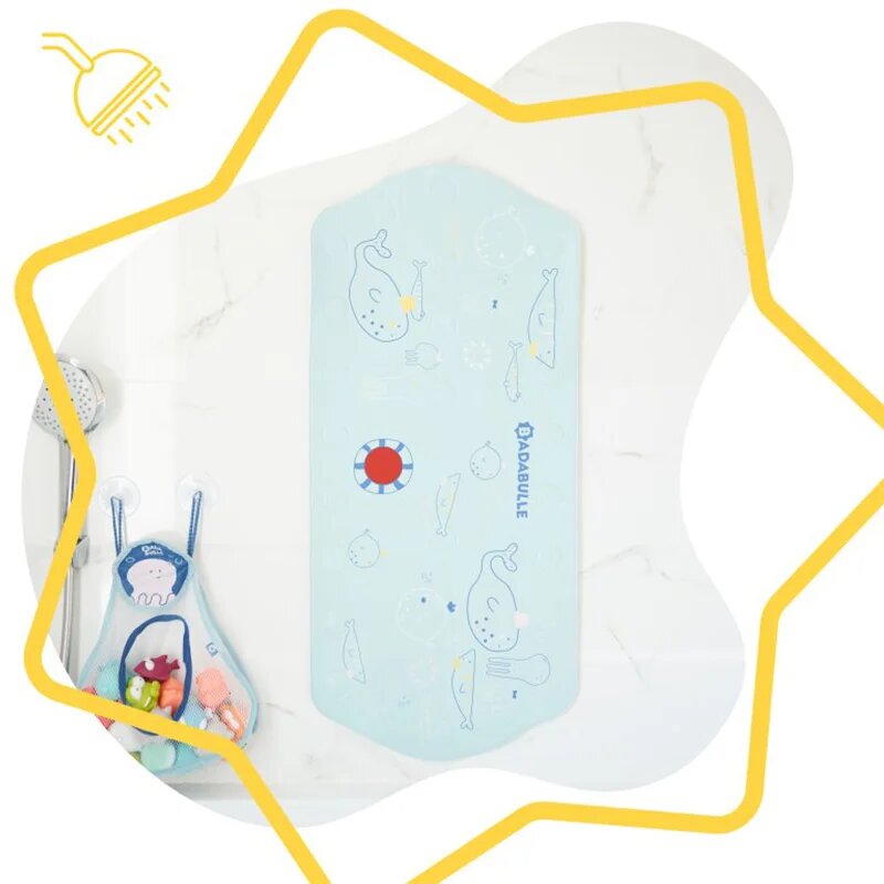 Badabulle Extra Large Bath Mat csúszásmentes alátét hőérzékelővel 91x40 cm