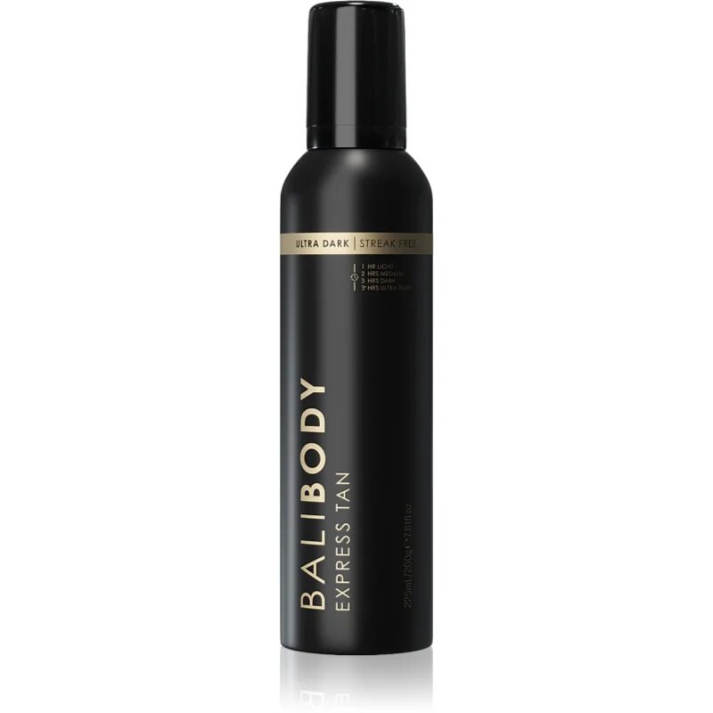 Bali Body 1 Hour Express Ultra Dark önbarnító hab árnyalat Ultra Dark 225 ml