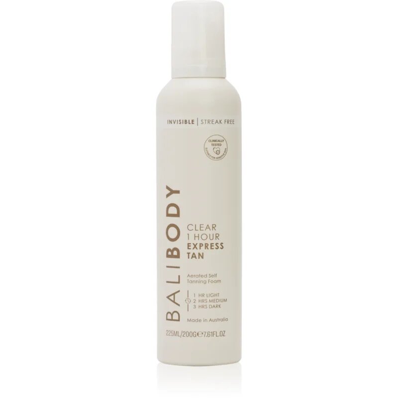 Bali Body Clear Express Tan átlátszó önbarnítóhab 225 ml