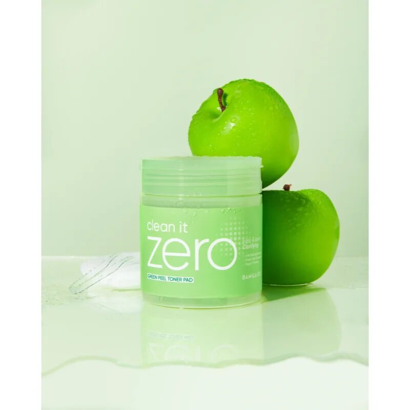 Banila Co. clean it zero Green Peel Toner Pad arctisztító peeling párnácskát zsíros és problémás bőrre 70 db