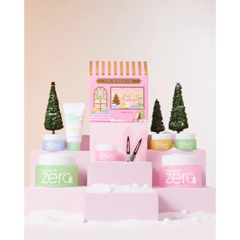 Banila Co. clean it zero Pink Wonderland Special Set karácsonyi ajándékszett a bőr tökéletes tisztításához