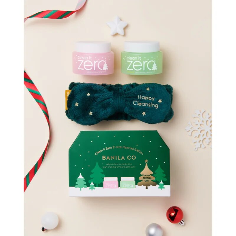 Banila Co. clean it zero X-Mas Special Edition Set karácsonyi ajándékszett a bőr tökéletes tisztításához