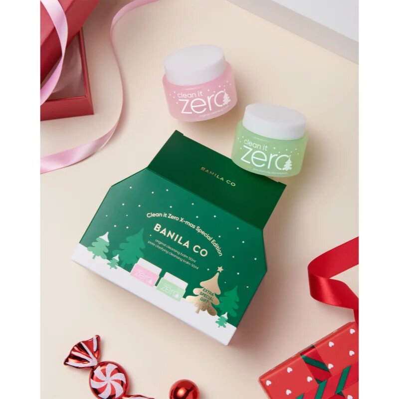 Banila Co. clean it zero X-Mas Special Edition Set karácsonyi ajándékszett a bőr tökéletes tisztításához