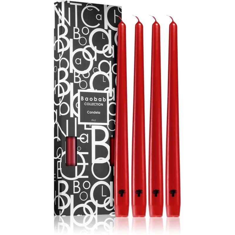 Baobab Collection Candela Red gyertya 4 db