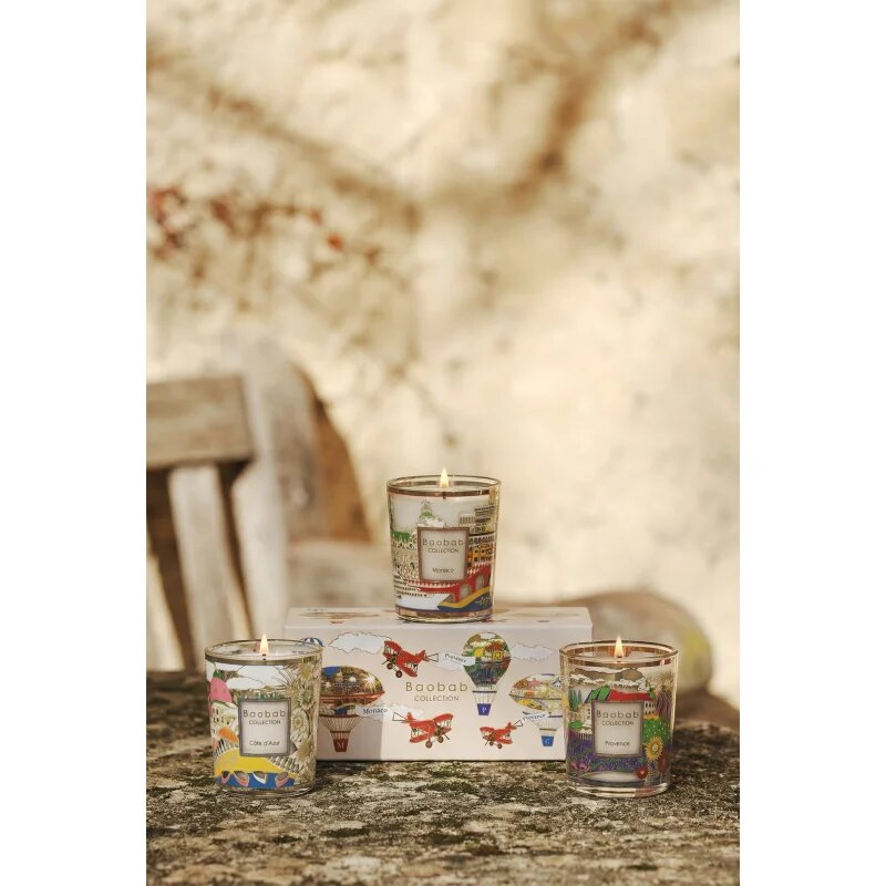 Baobab Collection Trio Travel Candles illatgyertya ajándékszett