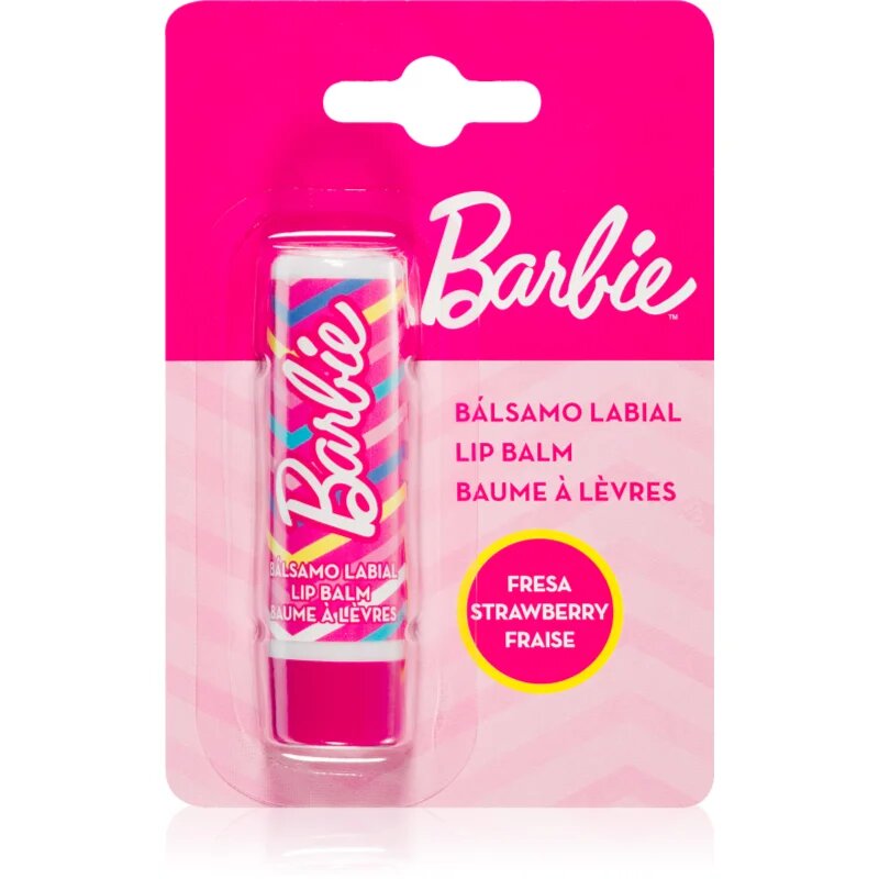 Barbie Lip Balm Strawberry ajakbalzsam eper ízzel gyermekeknek 4 g