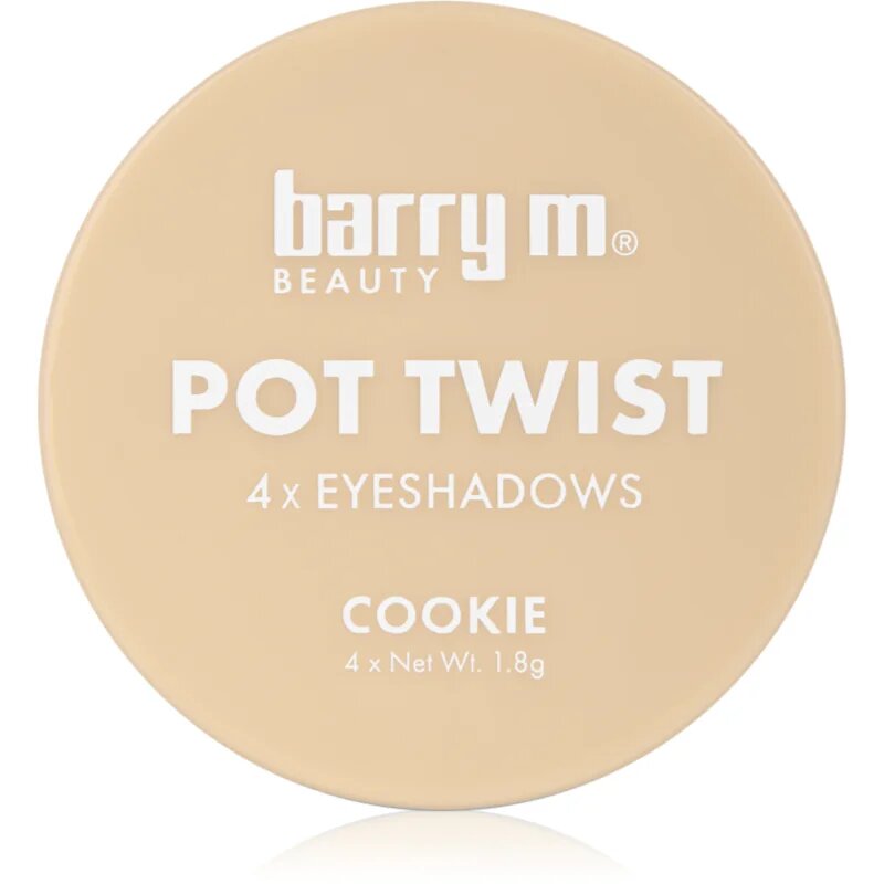 Barry M Pot Twist krémes szemhéjfestékek árnyalat Cookie 4x1.8 g
