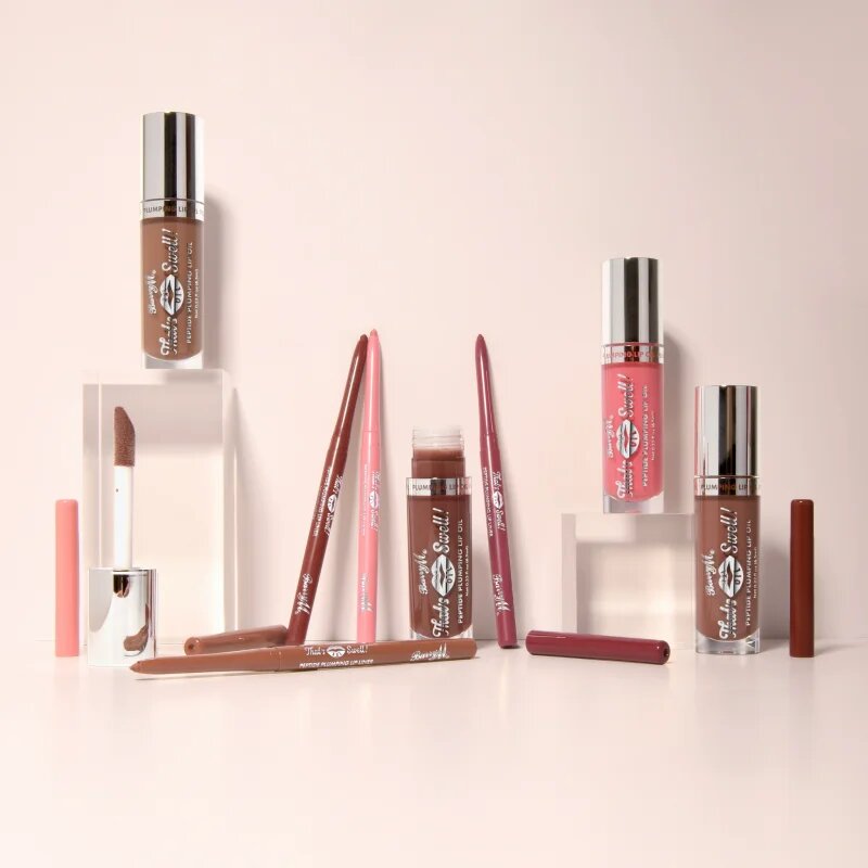 Barry M That's Swell! Peptide Plumping Lip Oil ajak olaj dús hatásért árnyalat Nude Nectar 6.5 ml