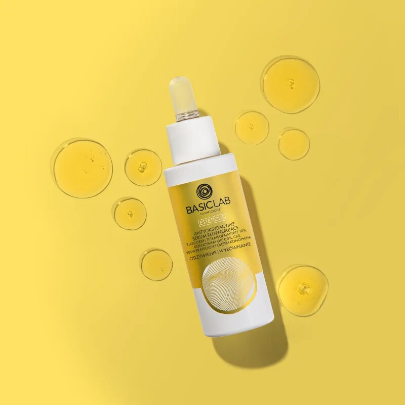 BasicLab Cosmetology Esteticus antioxidáns olajszérum arcra CBD-vel 30 ml