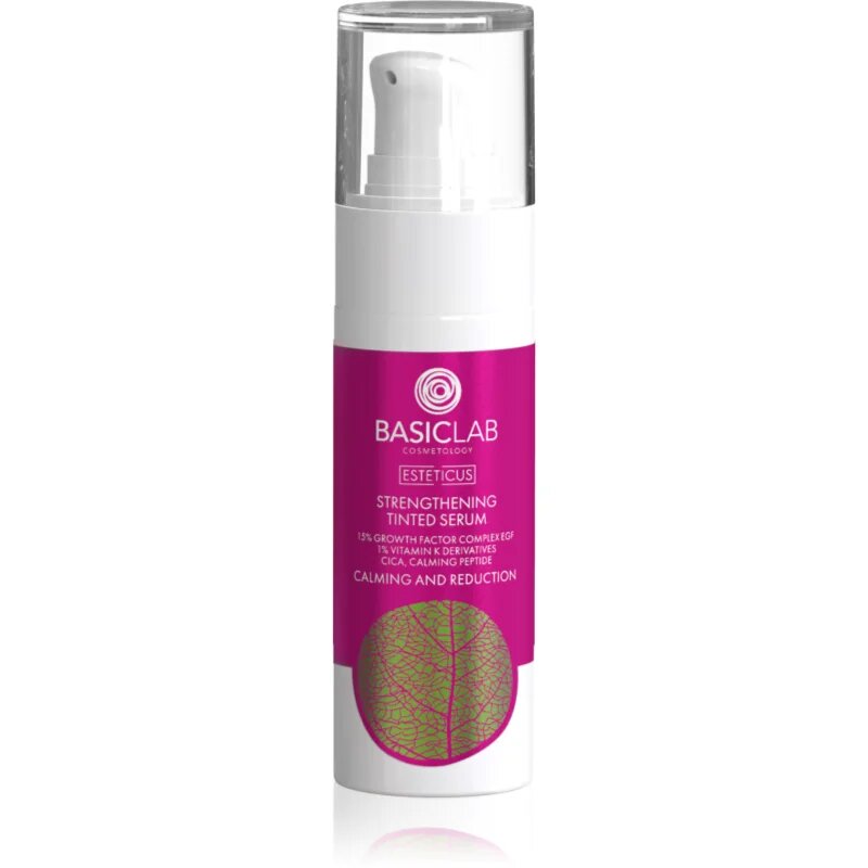 BasicLab Cosmetology Esteticus színezett szérum bőrpír ellen 15% Growth Factor Complex EGF 30 ml