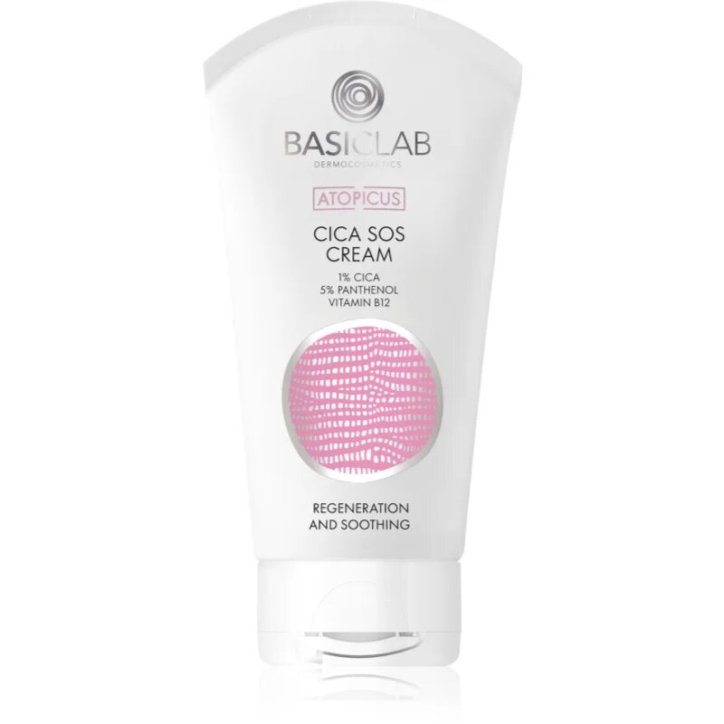BasicLab Dermocosmetics Atopicus SOS krém Érzékeny bőrpírra hajlamos bőrre 75 ml