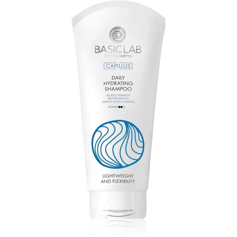 BasicLab Dermocosmetics Capillus finom állagú tisztító sampon a száraz és érzékeny fejbőrre 100 ml