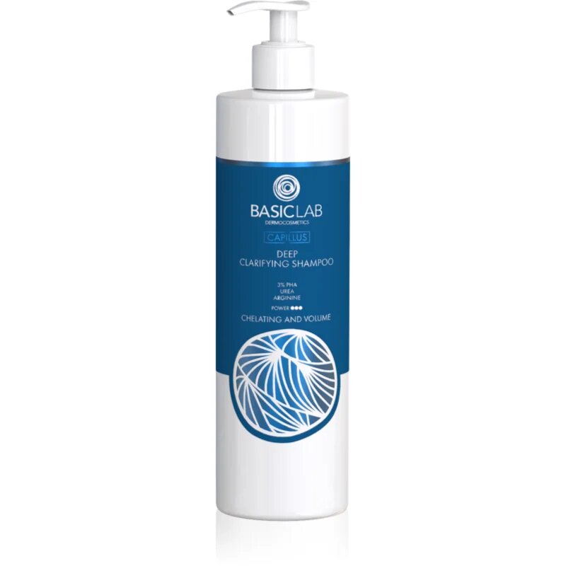 BasicLab Dermocosmetics Capillus mélyen tisztító sampon a zsíros fejbőrre 300 ml