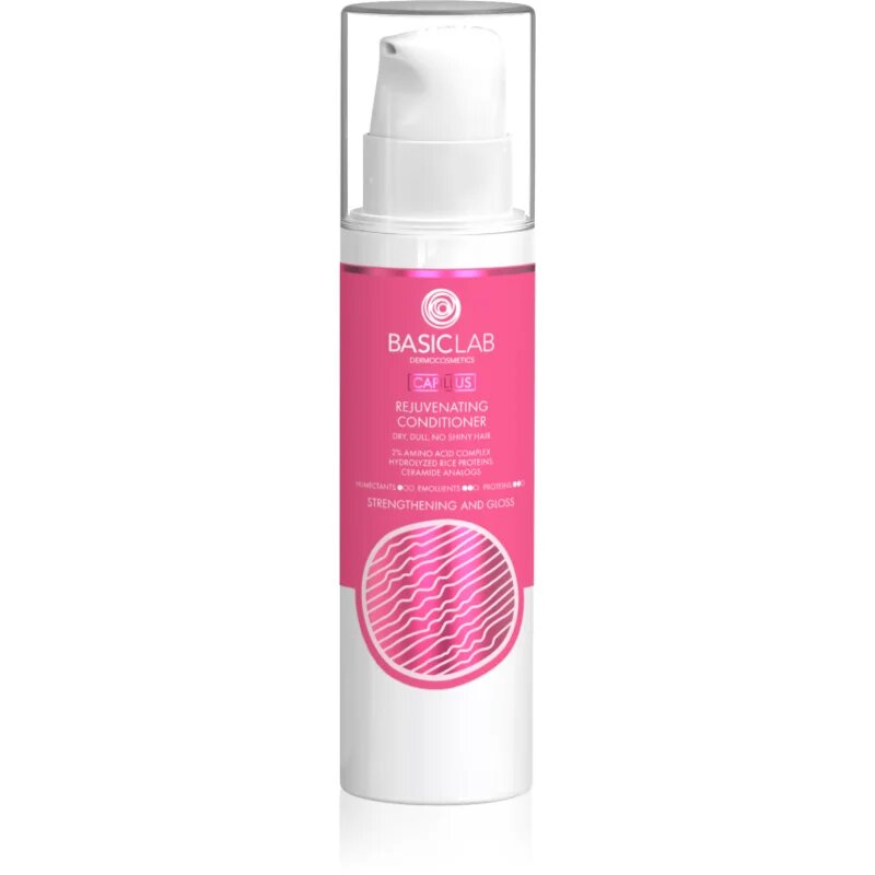 BasicLab Dermocosmetics Capillus regeneráló kondicionáló erős vastag és száraz hajra 250 ml
