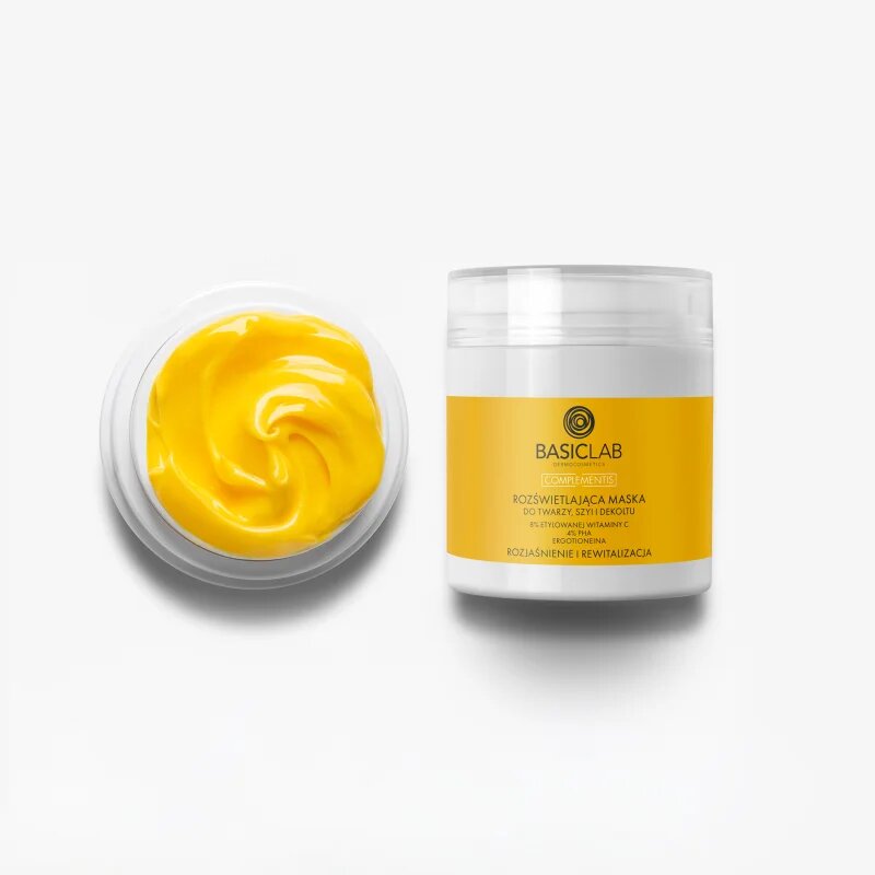 BasicLab Dermocosmetics Complementis élénkítő arcmaszk a sápadt egyenletlen arcbőrre 50 ml