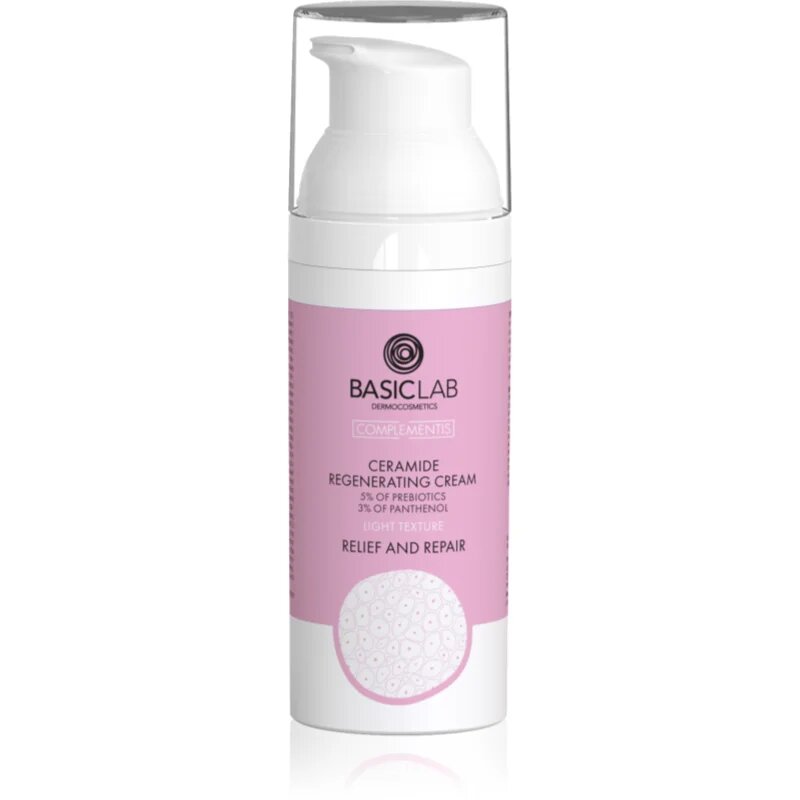 BasicLab Dermocosmetics Complementis könnyed regeneráló krém ceramidokkal 50 ml