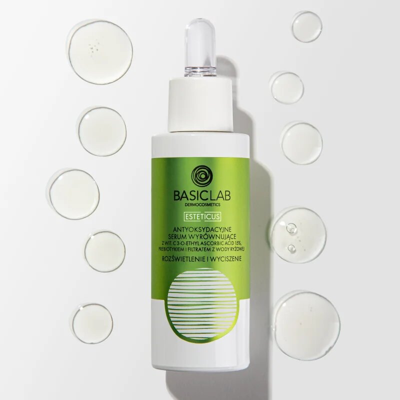 BasicLab Dermocosmetics Esteticus élénkítő szérum antioxidáns hatású 15% Vitamin C 30 ml