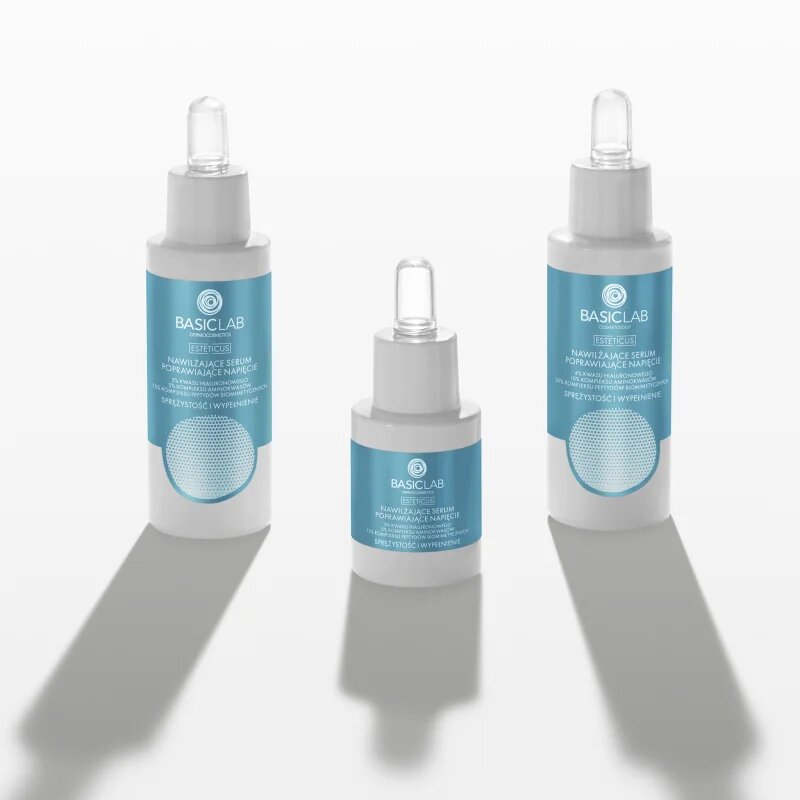 BasicLab Dermocosmetics Esteticus hidratáló szérum feszesítő hatással 3% Hyaluronic Acid 15 ml