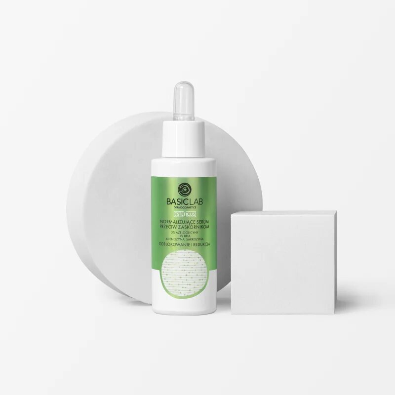 BasicLab Dermocosmetics Esteticus szérum a pórusok minimalizálására a mitesszerek ellen 30 ml