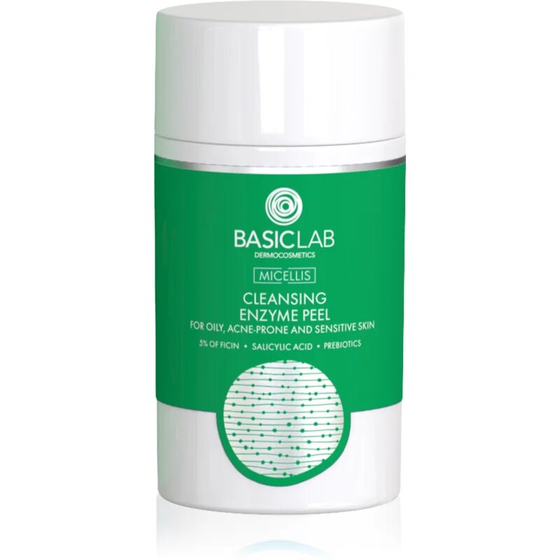 BasicLab Dermocosmetics Micellis enzimatikus peeling zsíros és problémás bőrre 35 g