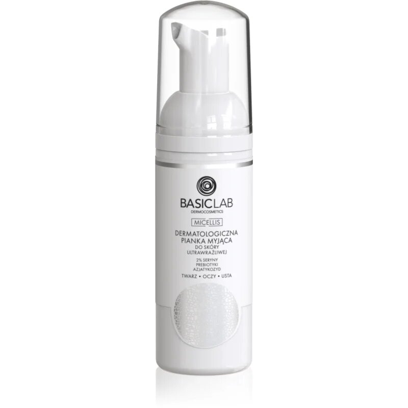 BasicLab Dermocosmetics Micellis finoman tisztító hab a nagyon érzékeny bőrre 50 ml