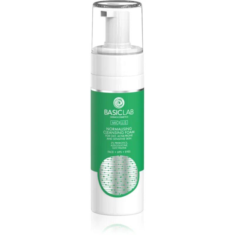 BasicLab Dermocosmetics Micellis finoman tisztító hab az aknéra hajlamos zsíros bőrre 150 ml