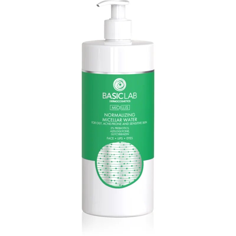 BasicLab Dermocosmetics Micellis micellás víz kombinált és zsíros bőrre adagolóval 500 ml