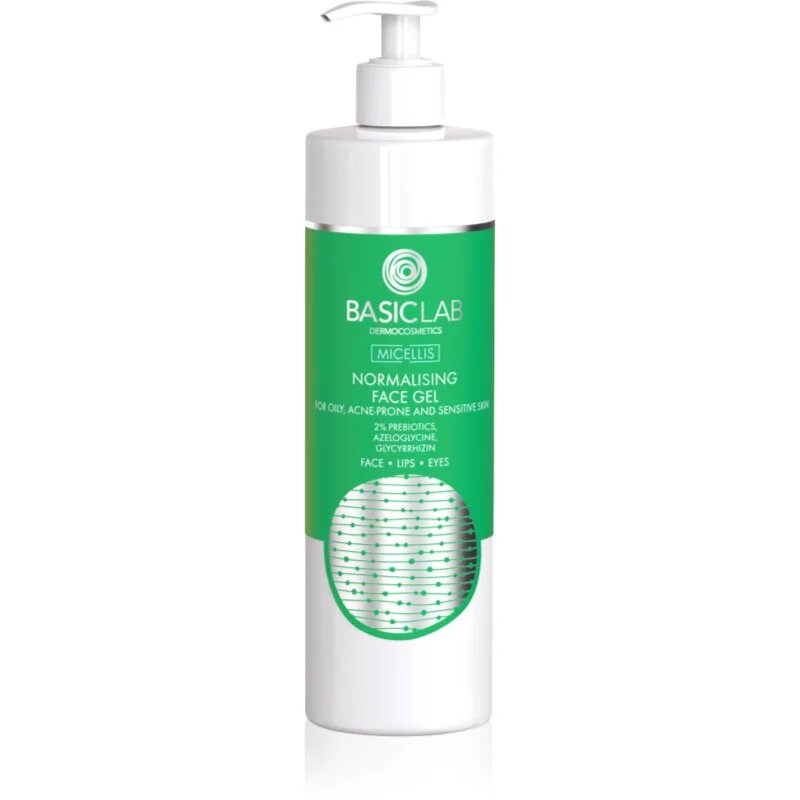 BasicLab Dermocosmetics Micellis normalizáló tisztító gél az aknéra hajlamos zsíros bőrre 300 ml