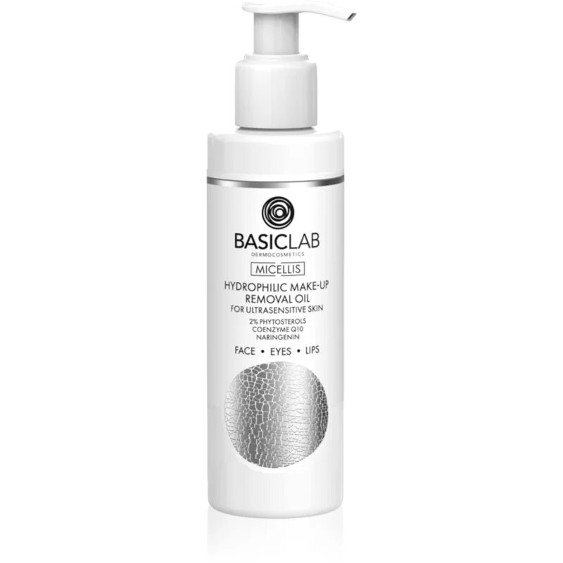 BasicLab Dermocosmetics Micellis tisztító és sminklemosó olaj a nagyon érzékeny bőrre 200 ml